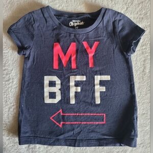 OshKosh B'gosh Navy Tee with Pink and White Print